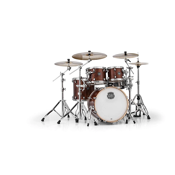 Open Box Mapex Armory Series 5 Piece Jazz/Rock Shell Pack Level 1 Transparent Walnut