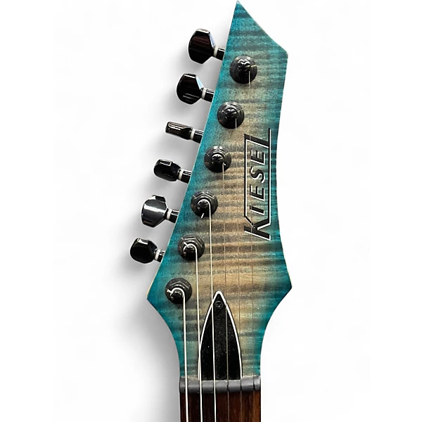 Used Kiesel Vanquish Trans Blue Fade Solid Body Electric Guitar