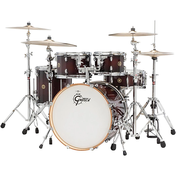 Gretsch Drums Catalina Maple 5 Piece Shell Pack with 20 Bass Drum Level 1 Deep Cherry Burst J03650004001000.gc