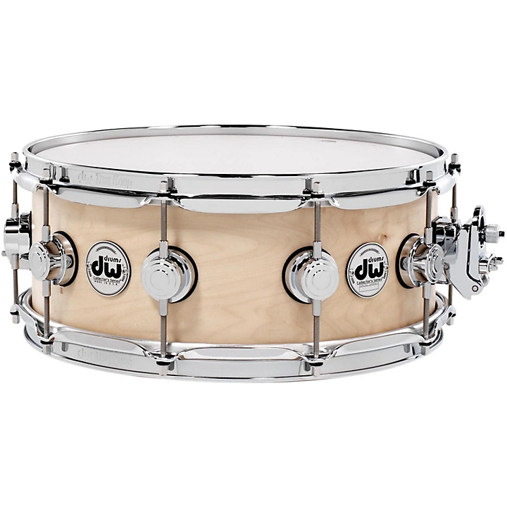 Collectors Series Satin Oil Snare Drum Natural with Chrome Hardware