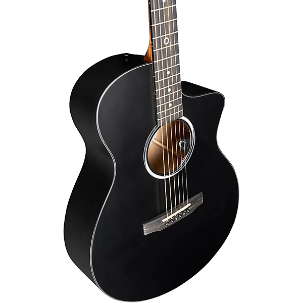 SCE Custom Road Series Koa Acoustic Electric Guitar Black