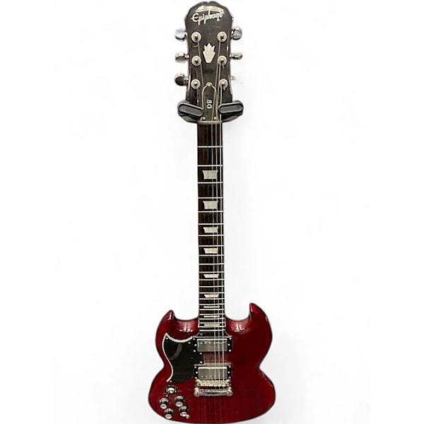 Epiphone Used Epiphone SG Pro Left Handed Cherry Solid Body Electric Guitar.gc