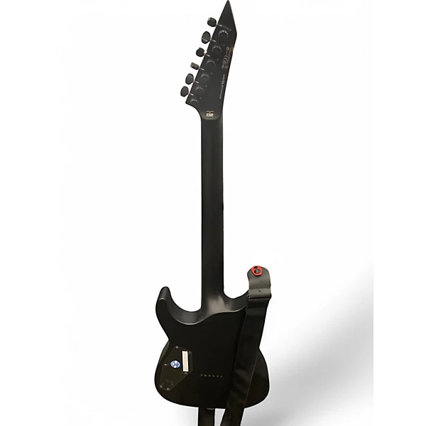 ESP Used ESP black metal 6HT Black Solid Body Electric Guitar.gc