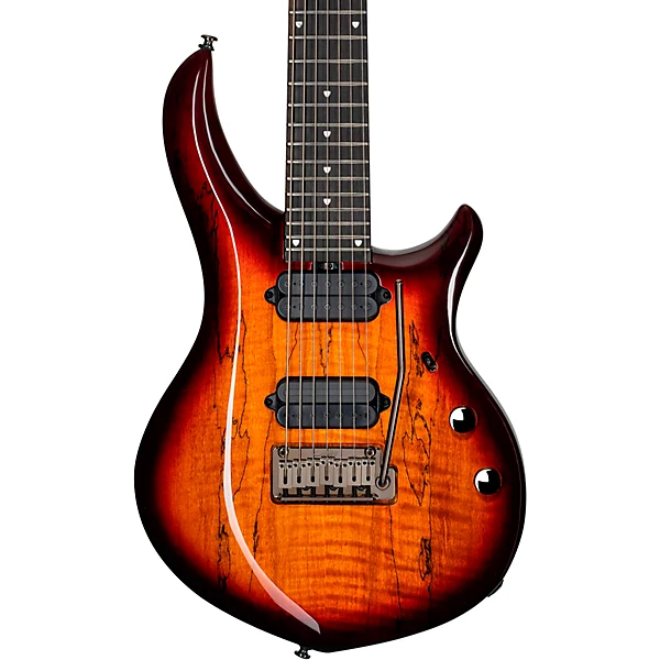 Sterling by Music Man Majesty With DiMarzio Pickups 7 String Electric Guitar Blood Orange Burst