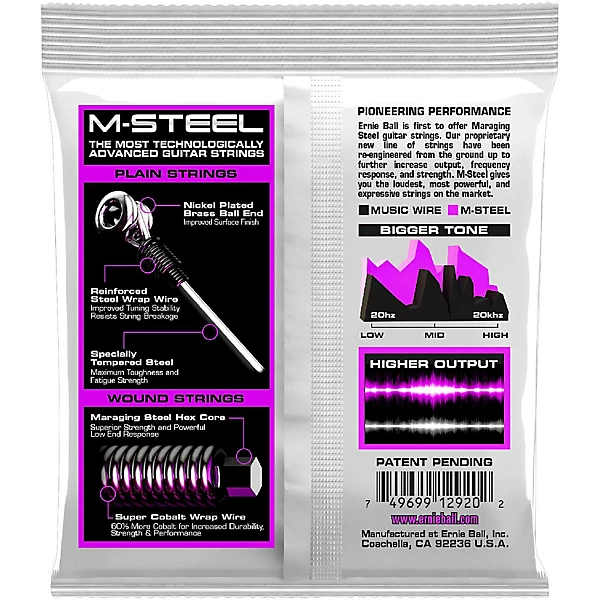 2920 M Steel Power Slinky Electric Guitar Strings