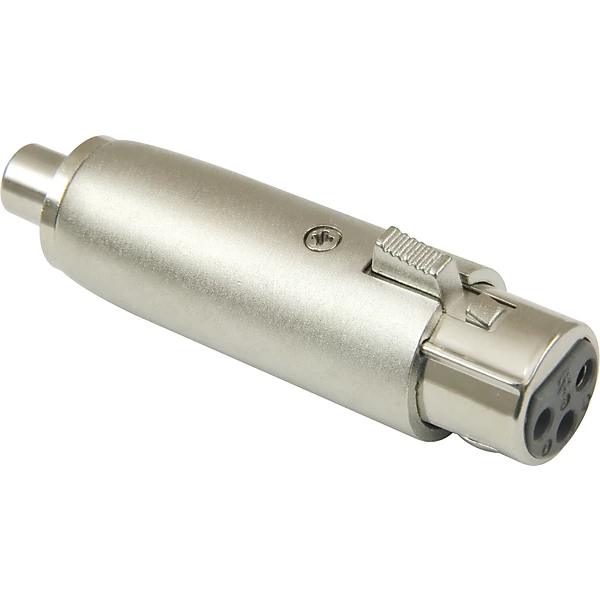 XLR Female to RCA Female Adapter Nickel