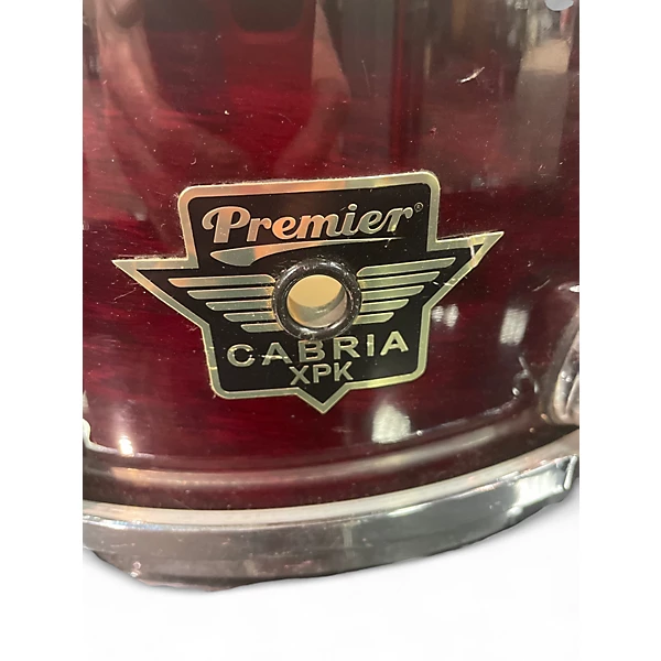 Premier Used Premier 5 Piece CABRIA XPK Trans Red Drum Kit.gc