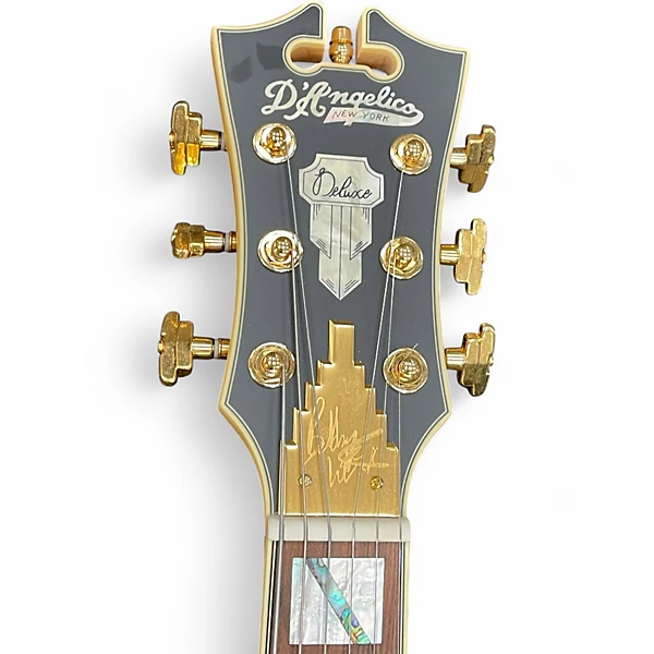 DAngelico Used DAngelico Bob Weir Deluxe Bedford Matte Stone Solid Body Electric Guitar.gc