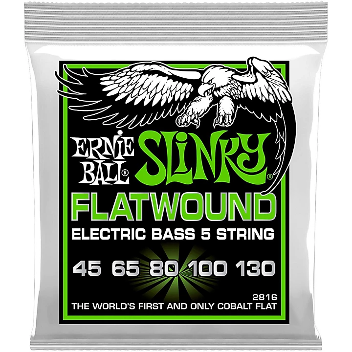 2816 Slinky Flatwound 5 String Bass Strings