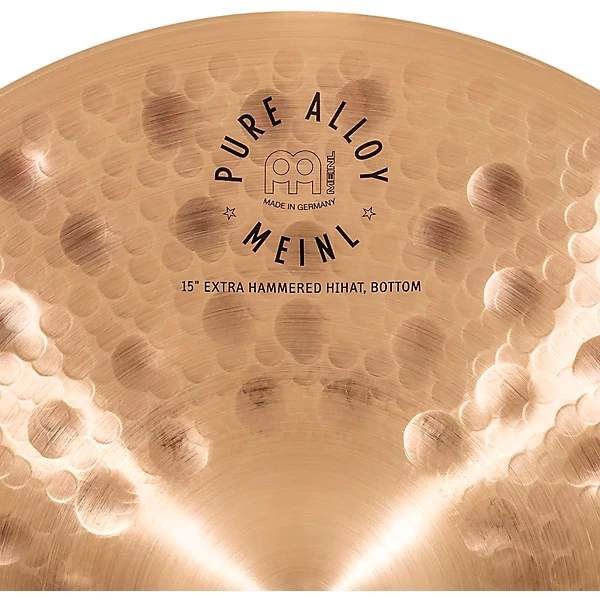 MEINL Pure Alloy Extra Hammered Hi Hat Pair 15 in.
