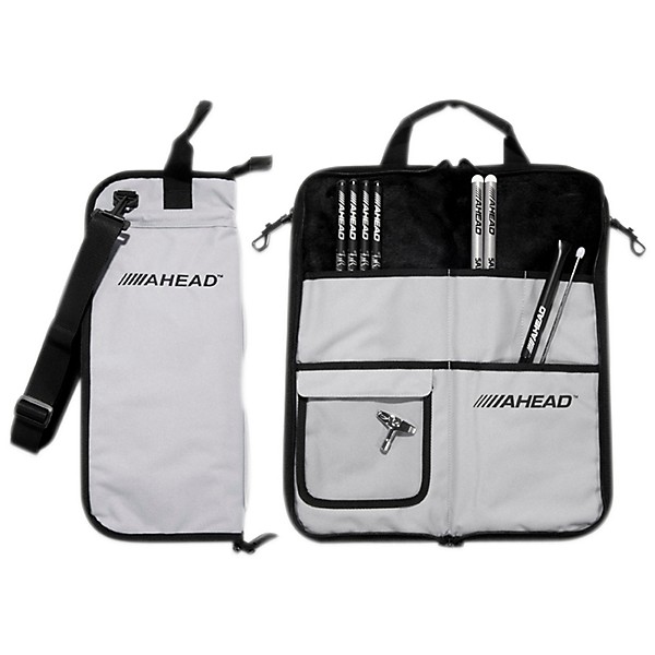 Deluxe Stick Bag Gray with Black Trim