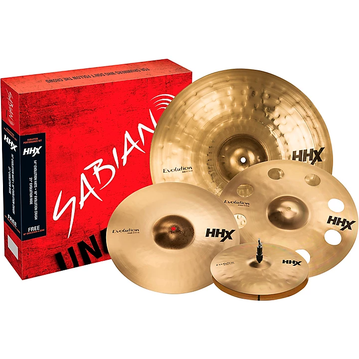 SABIAN HHX Evolution Cymbal Set With Free 18\