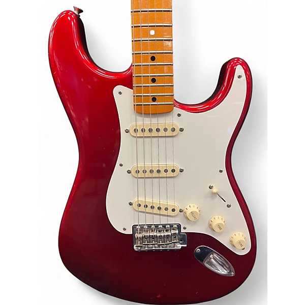 Used Fender Artist Series Eric Johnson Stratocaster Red Solid Body Electric Guitar