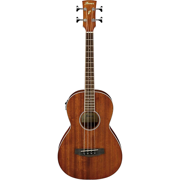 PNB14E Parlor Acoustic Electric Bass Guitar Natural