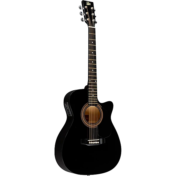 Rogue RA 090 Concert Cutaway Acoustic Electric Guitar Black