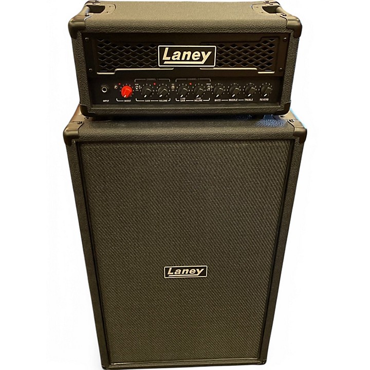 Laney Used Laney IRF 60W Dual Top 2x12 Stack Guitar Stack.gc