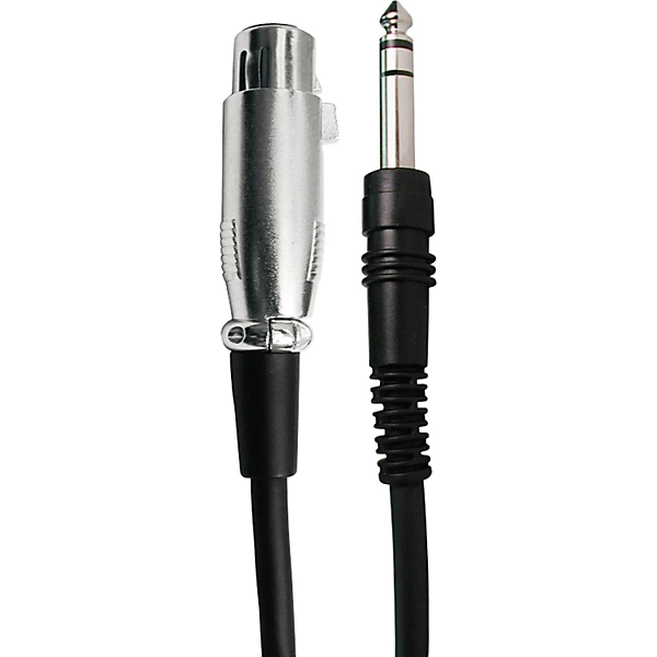 Essential Interconnect Cable 1 4 TRS Male to XLR Female 10 ft Black