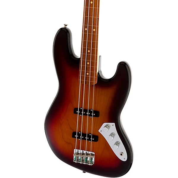 Jaco Pastorius Fretless Jazz Bass Guitar 3 Color Sunburst