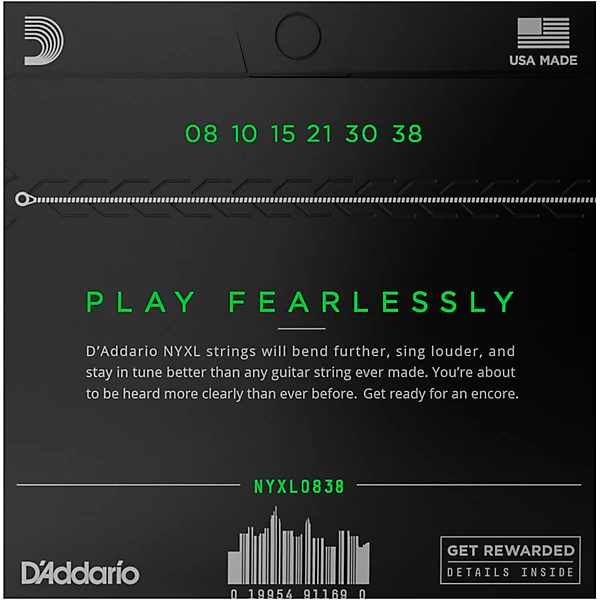 NYXL0838 Extra Super Light Electric Guitar Strings