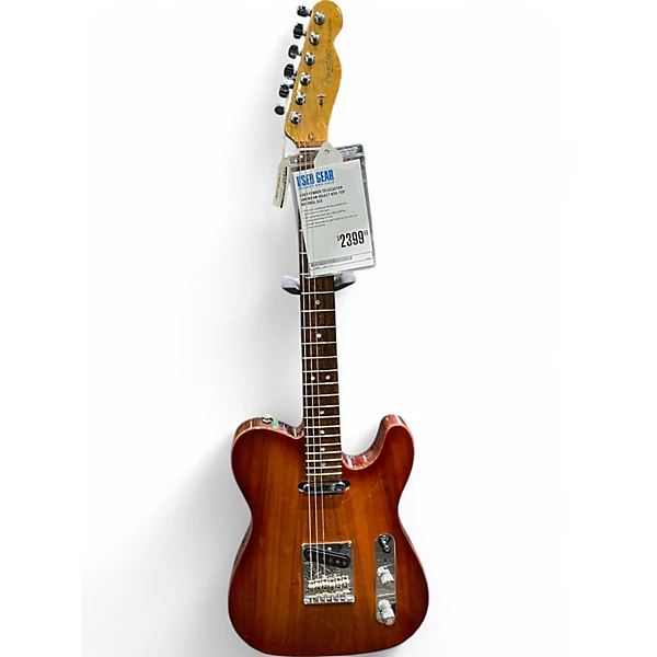 Fender Used Fender American Select Koa Top Telecaster Natural Solid Body Electric Guitar.gc
