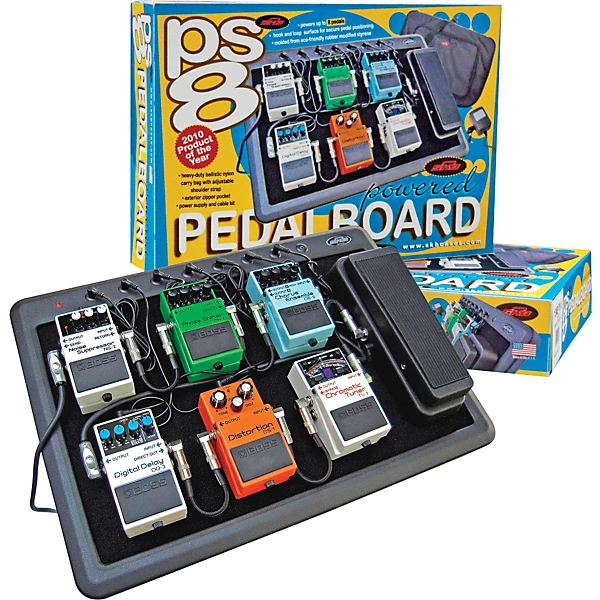 SKB PS 8 8 Port 9VDC Powered Pedal board Level 1 Black 423704004005000.gc