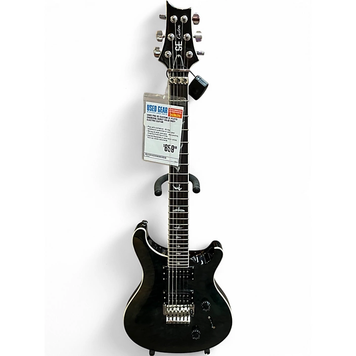 PRS Used PRS SE Custom 24 Floyd Charcoal Burst Solid Body Electric Guitar