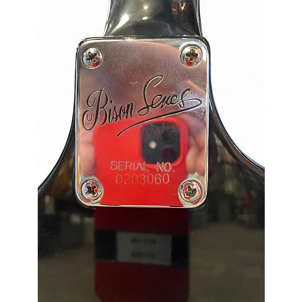 Used Burns BISON Black Solid Body Electric Guitar