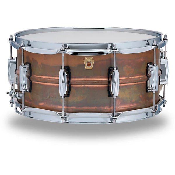 Ludwig Copper Phonic Smooth Snare Drum 14 x 6.5 in. Raw Smooth Finish with Imperial Lugs