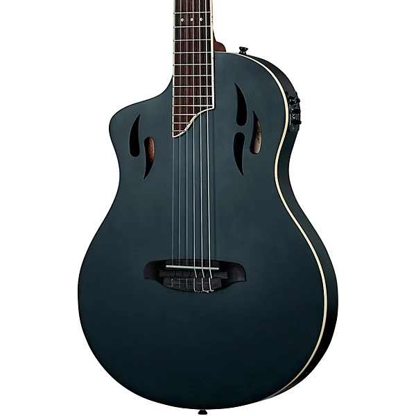 RTPSTD Left Handed Nylon String Acoustic Electric Guitar Satin Black