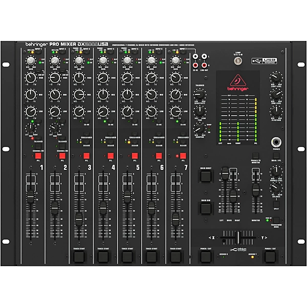 Behringer DX2000USB Pro 7 Channel DJ Mixer Level 2