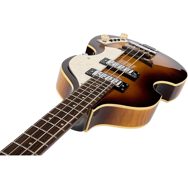 Hofner Ignition Series Short Scale Violin Bass Guitar with Cavern Pickup Spacing Sunburst