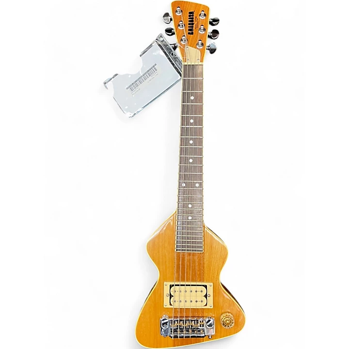 Vintage 2001 Chiquata TRAVEL GUITAR Natural Solid Body Electric Guitar