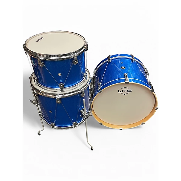 Weltch Tuning Systems Used Weltch Tuning Systems 3 Piece EPIPHANY BLUE SPARKLE Drum Kit.gc