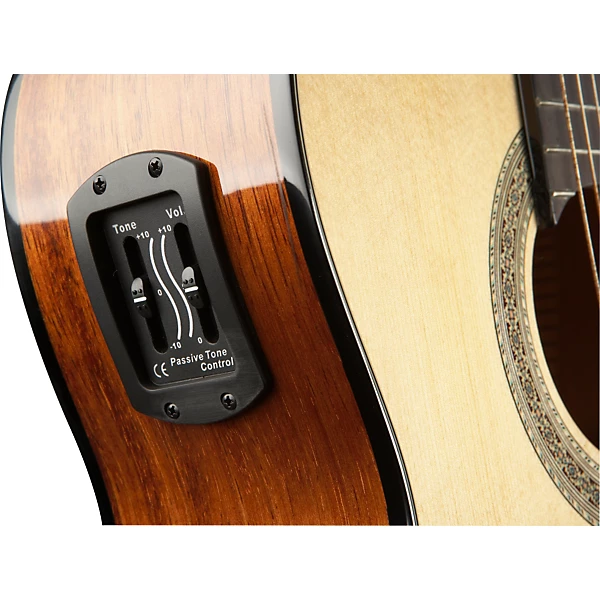 LC100CE Acoustic Electric Cutaway Classical Guitar Natural