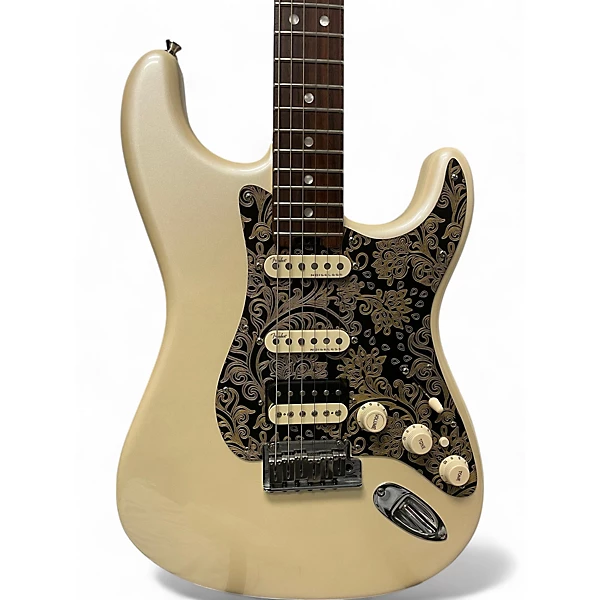 Used 2016 Fender American Elite Stratocaster HSS Shawbucker Olympic Pearl Solid Body Electric Guitar