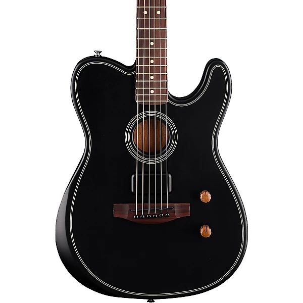 Fender Acoustasonic Standard Telecaster Acoustic Electric Guitar Black