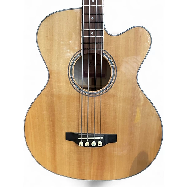 Used Takamine GB72CE Natural Acoustic Bass Guitar