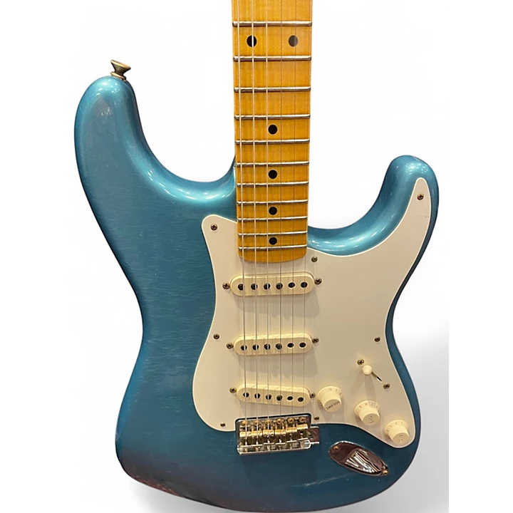 Fender Used 2021 Fender WW10 55 JOURNEYMAN STRAT Blue Solid Body Electric Guitar.gc