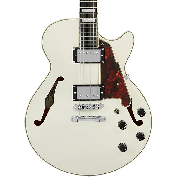 D'Angelico Premier SS Semi Hollow Electric Guitar With Stopbar Tailpiece Champagne