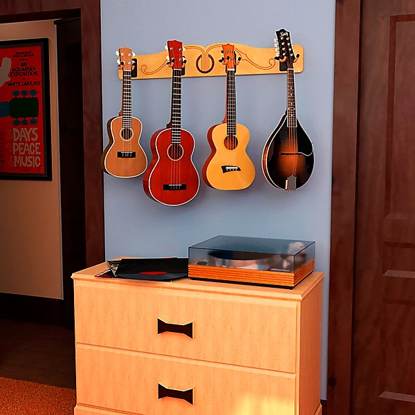 Pro File Wall Mounted Ukulele Mandolin Hanger