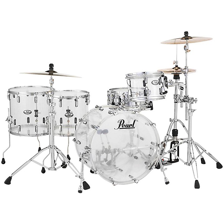 Pearl Crystal Beat 4 Piece Rock Shell Pack Ultra Clear