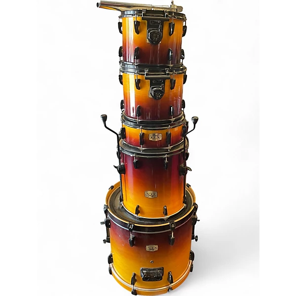 Pearl Used Pearl 5 Piece ELX Export Series Amber Fade Drum Kit.gc