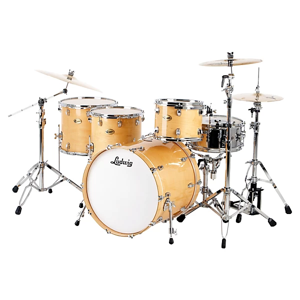 Open Box Ludwig Centennial Dragster 4 Piece Shell Pack Level 1 Natural