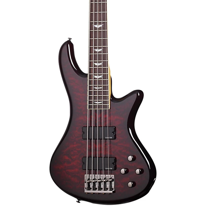 Stiletto Extreme 5 5 String Bass Black Cherry