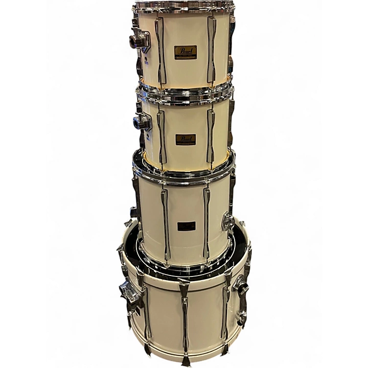 Pearl Used Pearl 4 Piece BLX White Drum Kit.gc