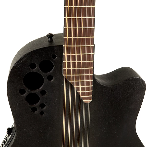 Ovation 2058TX 5 G Pro Series Elite TX Deep Contour 12 String Acoustic Electric Guitar Textured Black