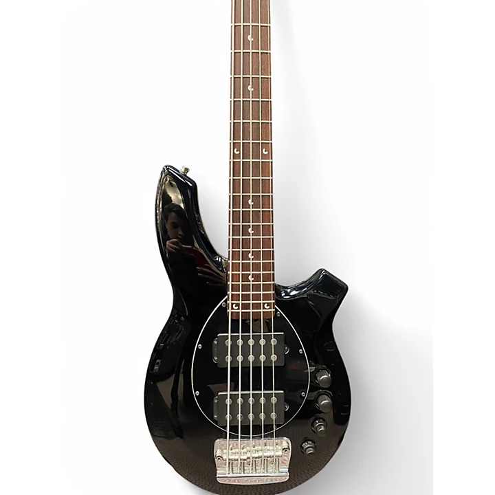 Ernie Ball Music Man Used Ernie Ball Music Man Bongo 5 HH Black Electric Bass Guitar.gc