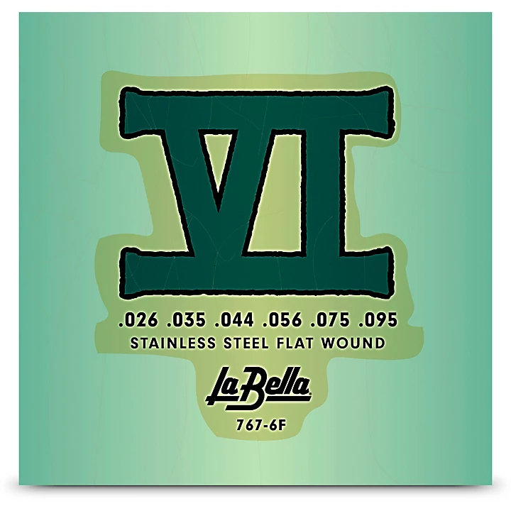 767 6F Flat Wound 6 String Bass VI Strings