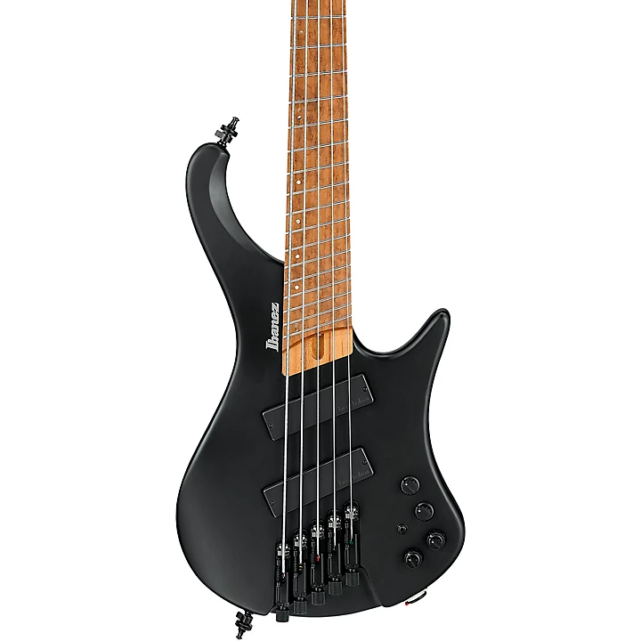 EHB1005MS 5 String Multi Scale Ergonomic Headless Bass Flat Black