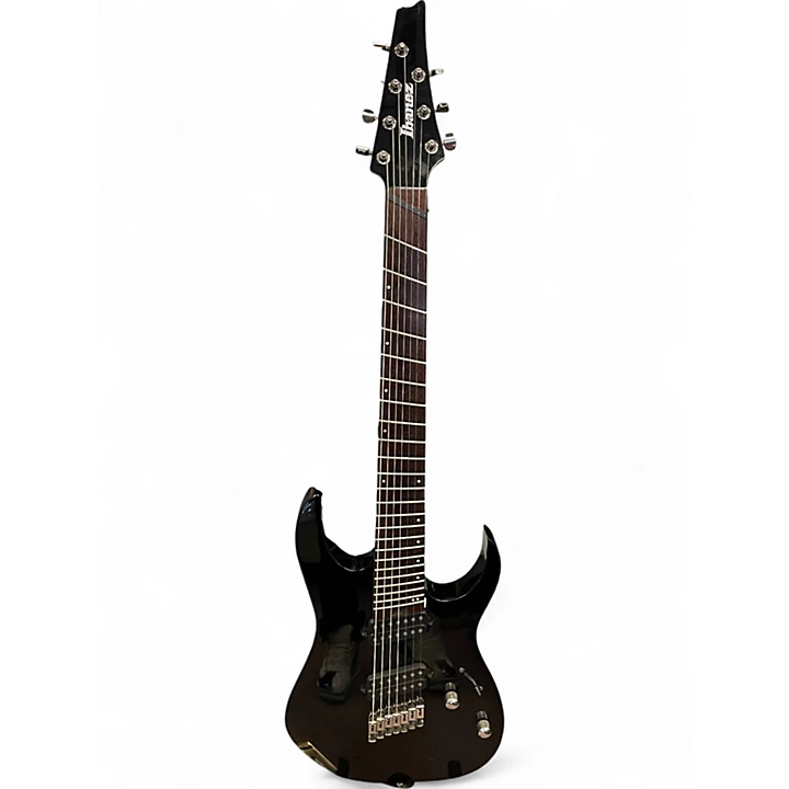 Used Ibanez RGMS7 Black Solid Body Electric Guitar